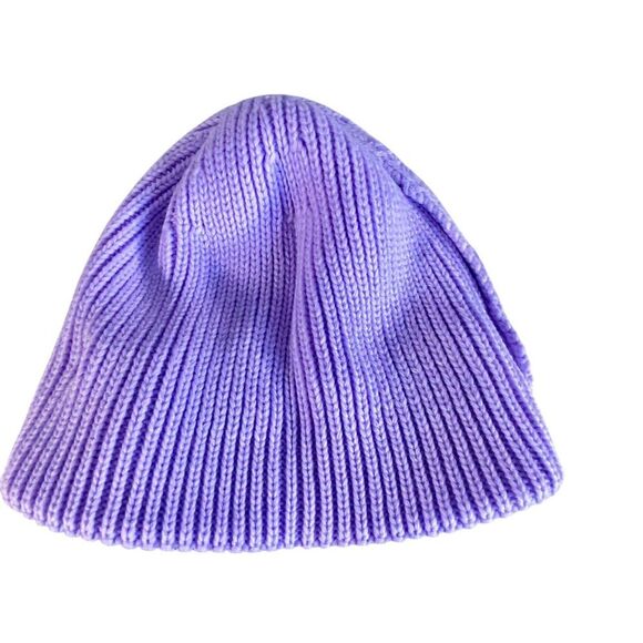 Yanyanz Purple Knit Butterfly Beanie Warm Winter Accessories One Size Fits Most - Picture 6 of 8